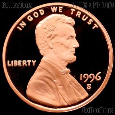 1996-S Lincoln Memorial Penny Lincoln Cent Gem PROOF RED Penny