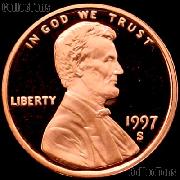 1997-S Lincoln Memorial Penny Lincoln Cent Gem PROOF RED Penny