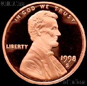 1998-S Lincoln Memorial Penny Lincoln Cent Gem PROOF RED Penny