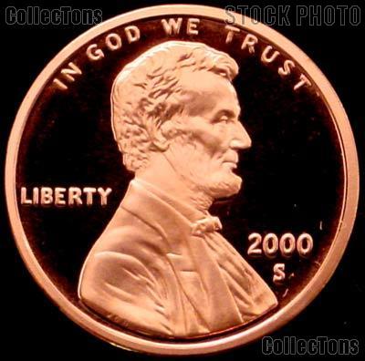 2000-S Lincoln Memorial Penny Lincoln Cent Gem PROOF RED Penny