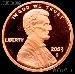 2003-S Lincoln Memorial Penny Lincoln Cent Gem PROOF RED Penny