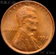 1934 Lincoln Wheat Cent GEM BU RED Penny for Album