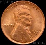 1937-D Lincoln Wheat Cent GEM BU RED Penny for Album