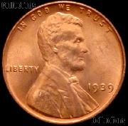 1939 Lincoln Wheat Cent GEM BU RED Penny for Album
