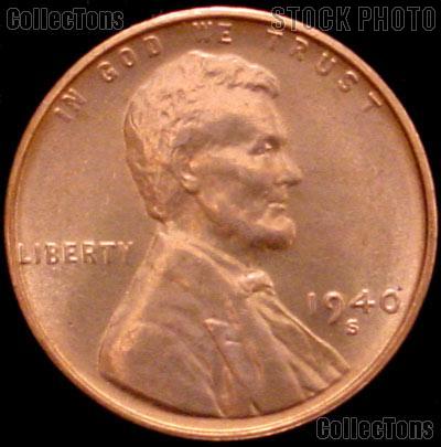 1940-S Lincoln Wheat Cent GEM BU RED Penny for Album