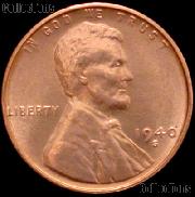 1940-S Lincoln Wheat Cent GEM BU RED Penny for Album