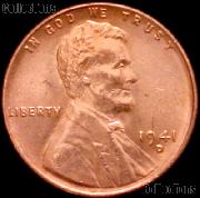 1941-D Lincoln Wheat Cent GEM BU RED Penny for Album