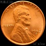 1942-D Lincoln Wheat Cent GEM BU RED Penny for Album