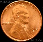 1945-D Lincoln Wheat Cent GEM BU RED Penny for Album