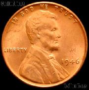 1946 Lincoln Wheat Cent GEM BU RED Penny for Album