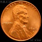1946-D Lincoln Wheat Cent GEM BU RED Penny for Album