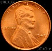 1947 Lincoln Wheat Cent GEM BU RED Penny for Album