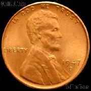 1947-S Lincoln Wheat Cent GEM BU RED Penny for Album