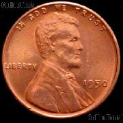 1950 Lincoln Wheat Cent GEM BU RED Penny for Album