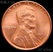 1950-D Lincoln Wheat Cent GEM BU RED Penny for Album