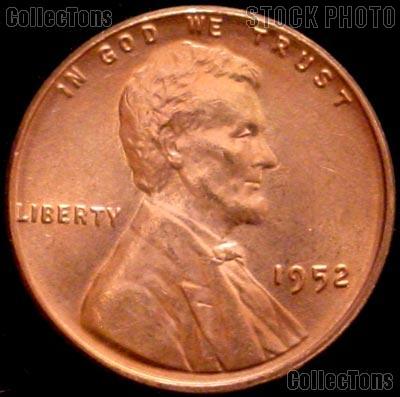 1952 Lincoln Wheat Cent GEM BU RED Penny for Album