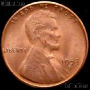 1953-S Lincoln Wheat Cent GEM BU RED Penny for Album