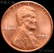 1958 Lincoln Wheat Cent GEM BU RED Penny for Album