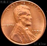 1958-D Lincoln Wheat Cent GEM BU RED Penny for Album