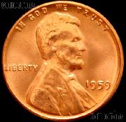 1959 Lincoln Memorial Cent GEM BU RED Penny