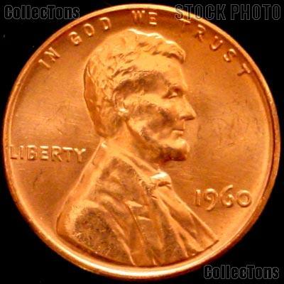 1960 Large Date Lincoln Memorial Cent GEM BU RED