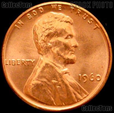 1960 Small Date Lincoln Memorial Cent  GEM BU RED