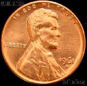 1961-D Lincoln Memorial Cent GEM BU RED Penny