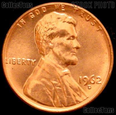 1962-D Lincoln Memorial Cent GEM BU RED Penny