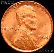 1963 Lincoln Memorial Cent GEM BU RED Penny
