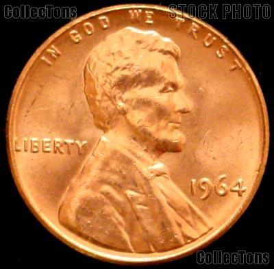 1964 Lincoln Memorial Cent GEM BU RED Penny