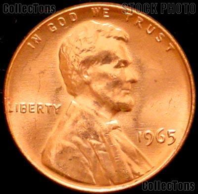 1965 Lincoln Memorial Cent GEM BU RED Penny