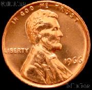 1966 SMS Lincoln Memorial Cent GEM BU RED Penny