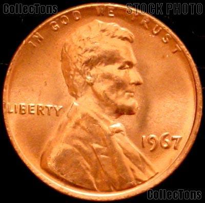 1967 Lincoln Memorial Cent GEM BU RED Penny