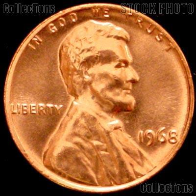 1968 Lincoln Memorial Cent GEM BU RED Penny