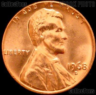 1968-D Lincoln Memorial Cent GEM BU RED Penny