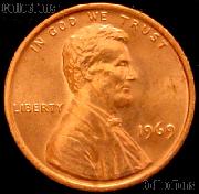1969 Lincoln Memorial Cent GEM BU RED Penny