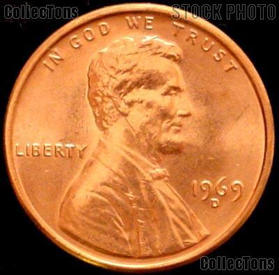 1969-D Lincoln Memorial Cent GEM BU RED Penny