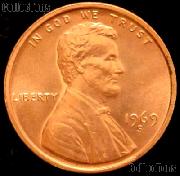 1969-S Lincoln Memorial Cent GEM BU RED Penny