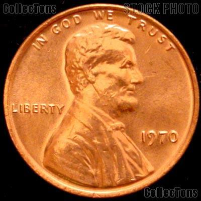 1970 Lincoln Memorial Cent GEM BU RED Penny