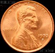 1970-S Small Date Lincoln Memorial Cent GEM BU RED