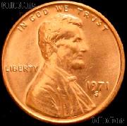 1971-S Lincoln Memorial Cent GEM BU RED Penny