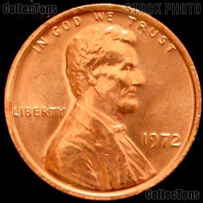 1972 Lincoln Memorial Cent GEM BU RED Penny