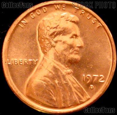 1972-D Lincoln Memorial Cent GEM BU RED Penny