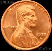 1972-D Lincoln Memorial Cent GEM BU RED Penny