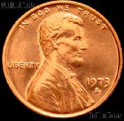 1973-S Lincoln Memorial Cent GEM BU RED Penny