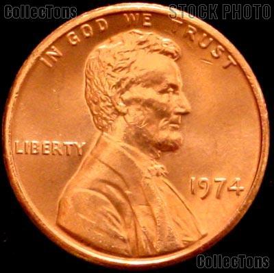 1974 Lincoln Memorial Cent GEM BU RED Penny