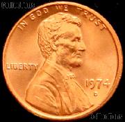 1974-D Lincoln Memorial Cent GEM BU RED Penny