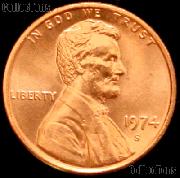 1974-S Lincoln Memorial Cent GEM BU RED Penny
