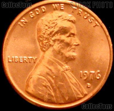 1976-D Lincoln Memorial Cent GEM BU RED Penny