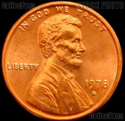 1978-D Lincoln Memorial Cent GEM BU RED Penny